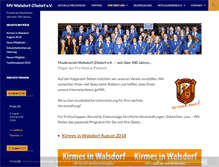 Tablet Screenshot of musikverein-walsdorf-zilsdorf.de